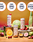 Willie's Remedy+ 5mg THC Infused Seltzer Variety 24-Pack