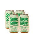 A 4-pack of Louie Louie Ginger Cucumber canned THC seltzers
