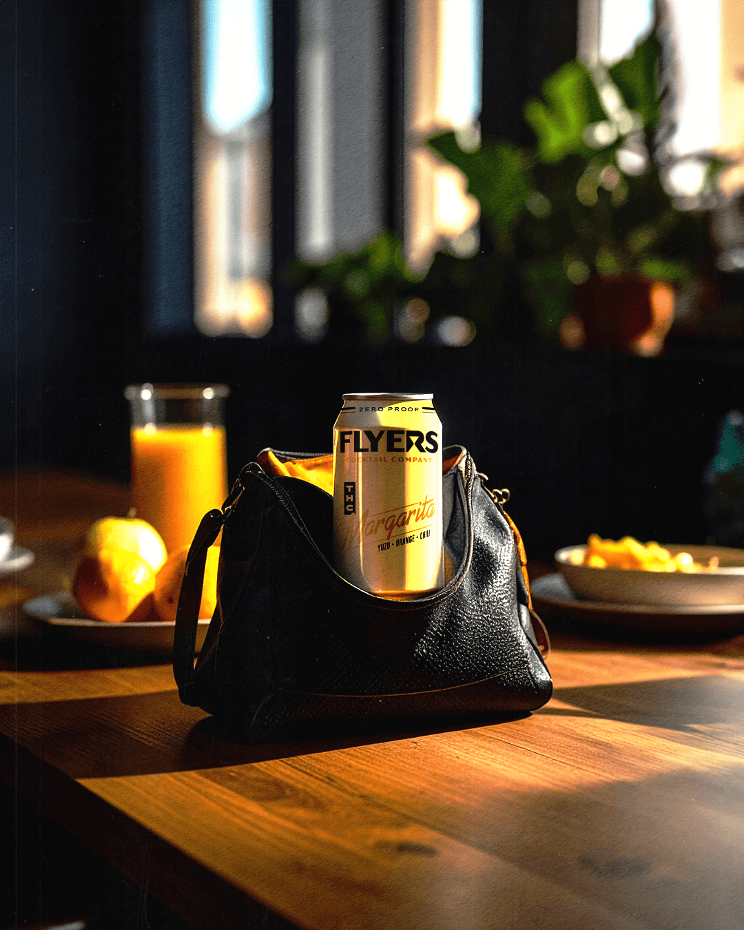 Flyers can in a purse