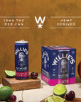 Willie's Remedy+ 10mg Black Cherry Lime THC Infused Seltzer