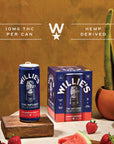Willie's Remedy+ 10mg Strawberry Watermelon THC Infused Seltzer