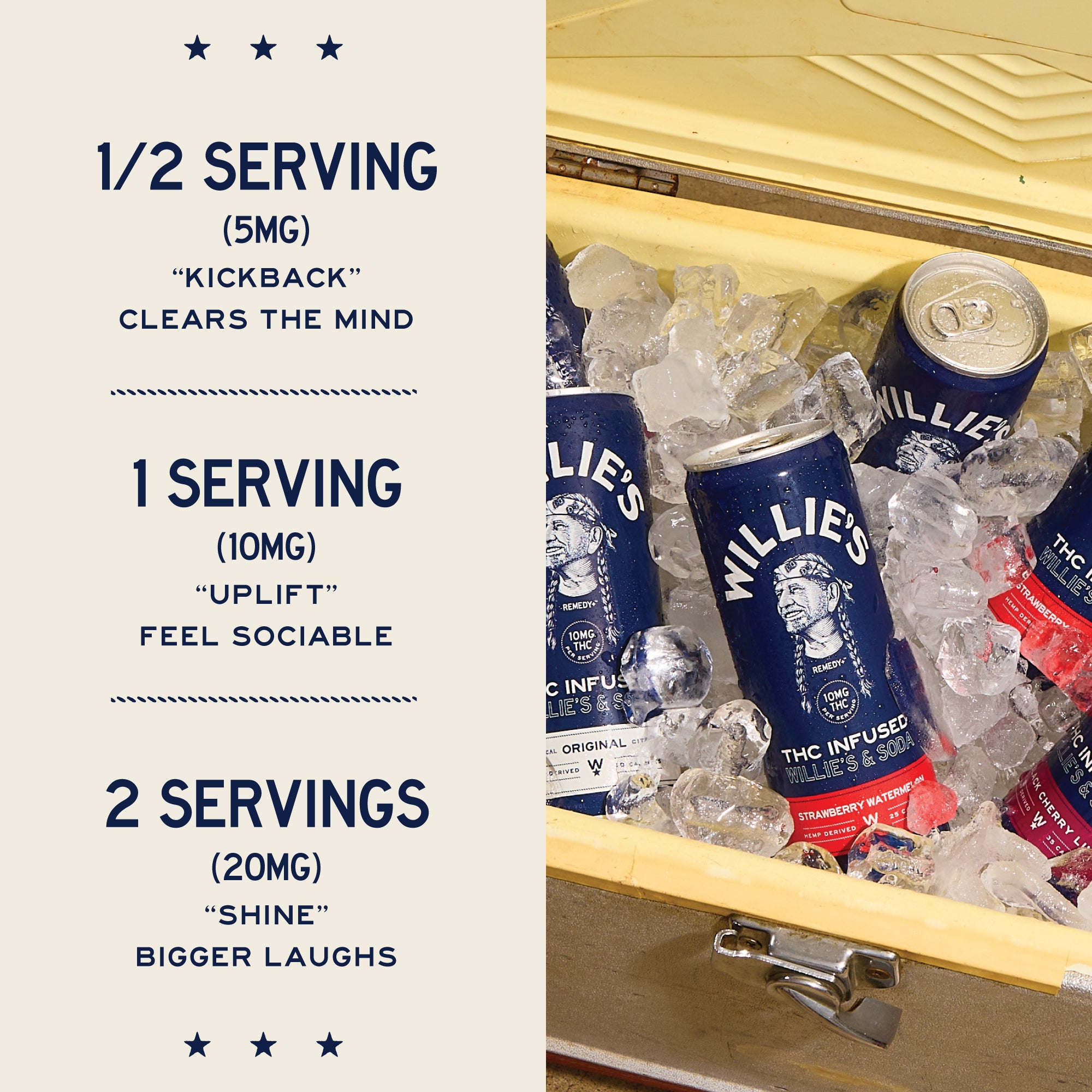 Willie's Remedy+ 10mg THC Infused Seltzer Variety Pack