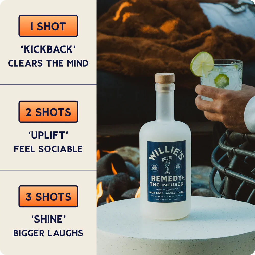 Willie's Remedy+ 10mg High Dose 750ml Bottle