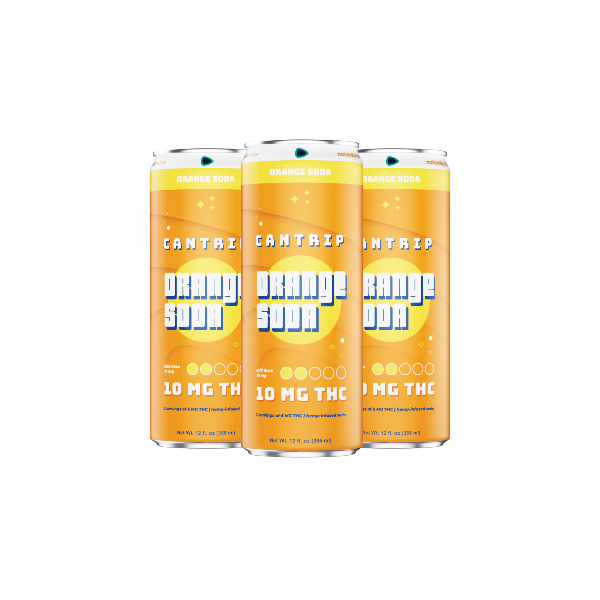 Cantrip Orange Soda - 10mg 4 Pack Cans