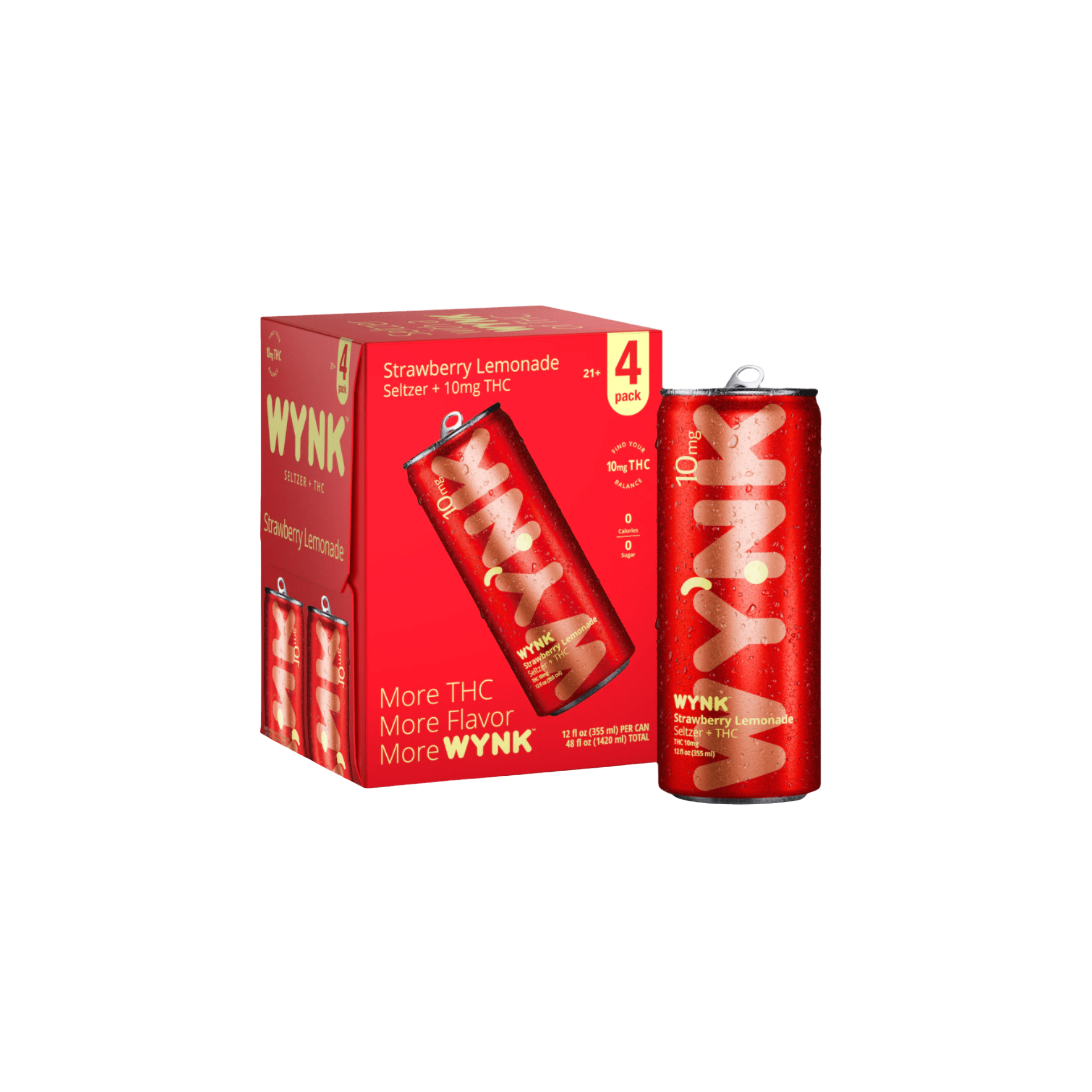Wynk - Strawberry Lemonade - 10mg THC Seltzer- 4pk
