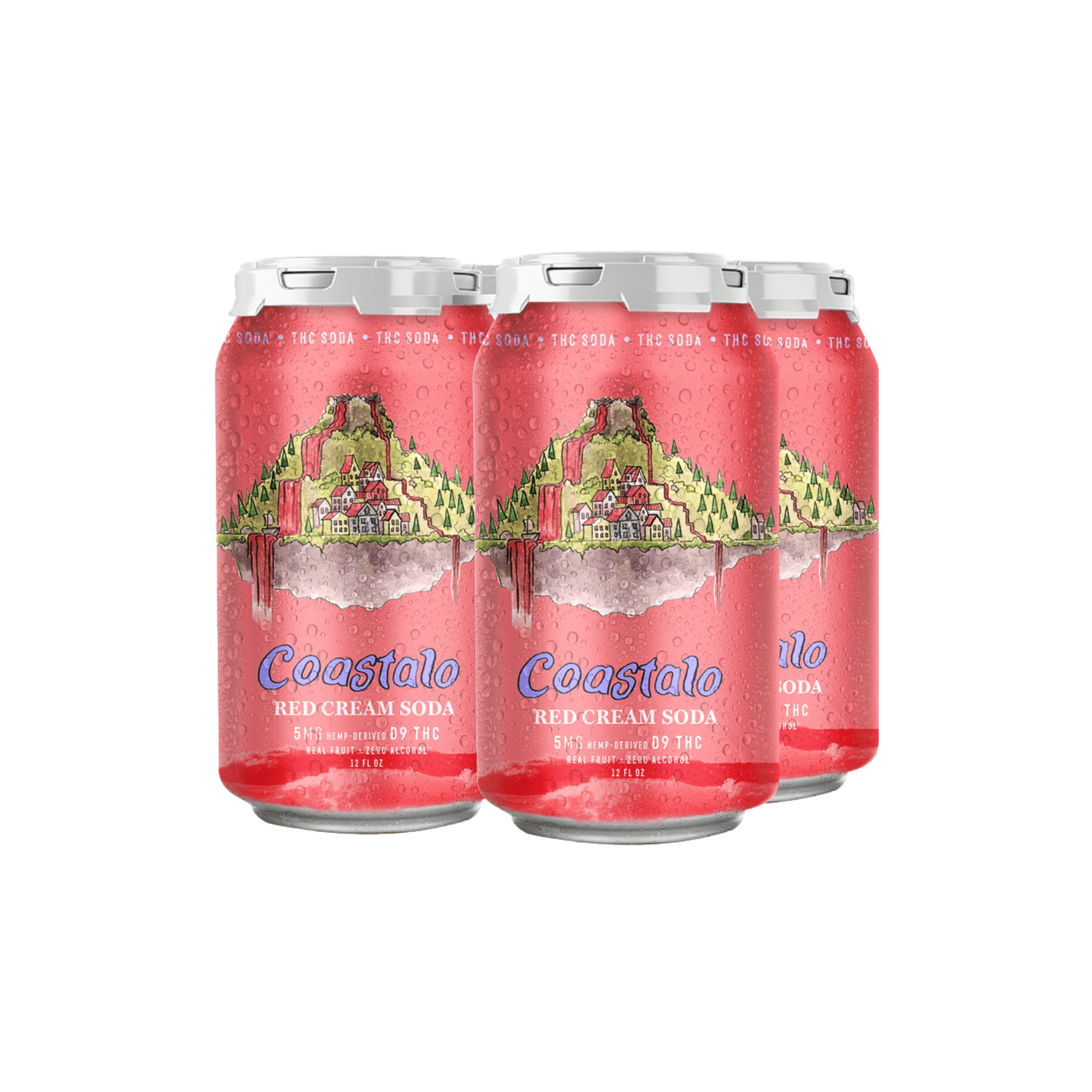 Coastalo Red Cream Soda 4 pack