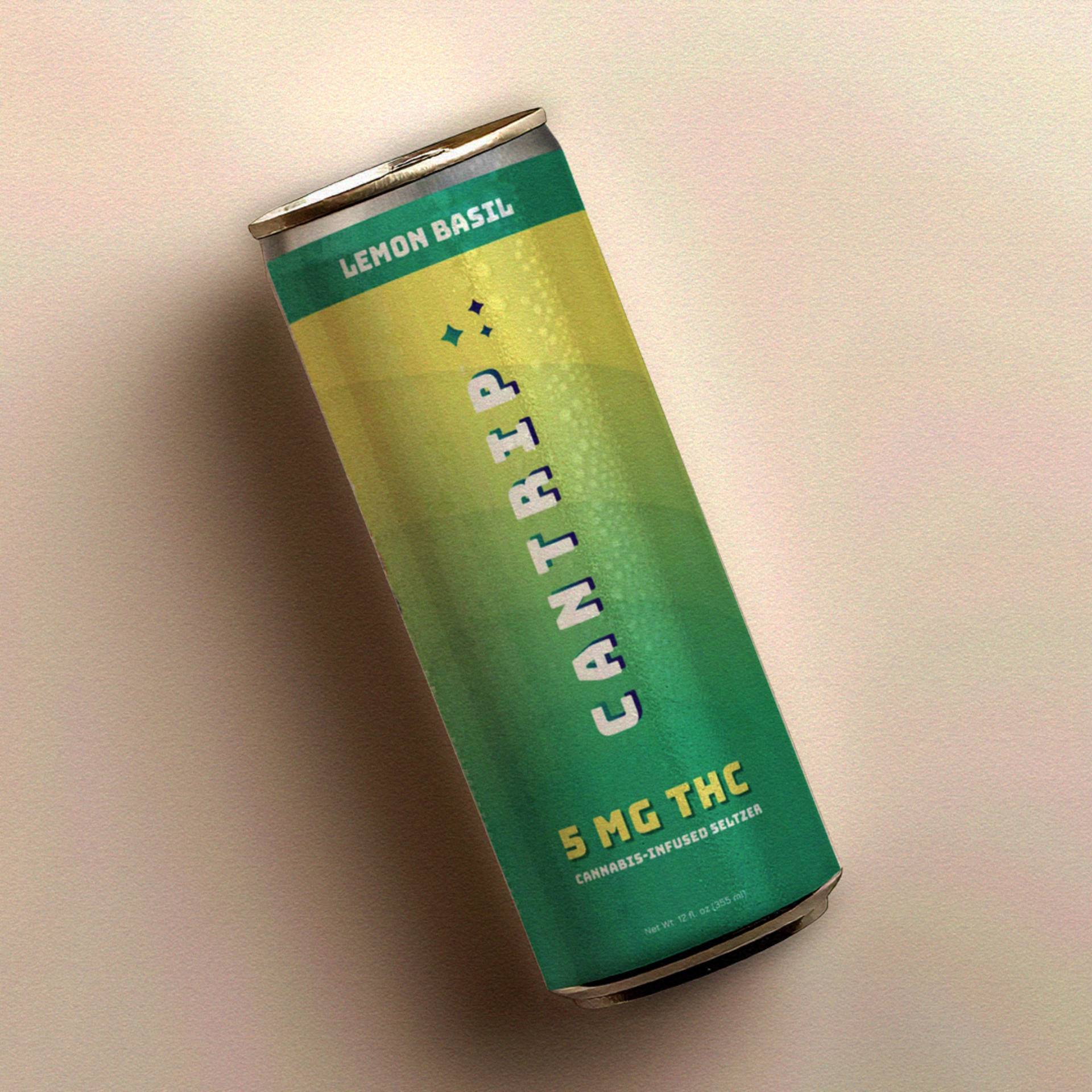 Cantrip Lemon Basil - 5mg - 4 Pack cans