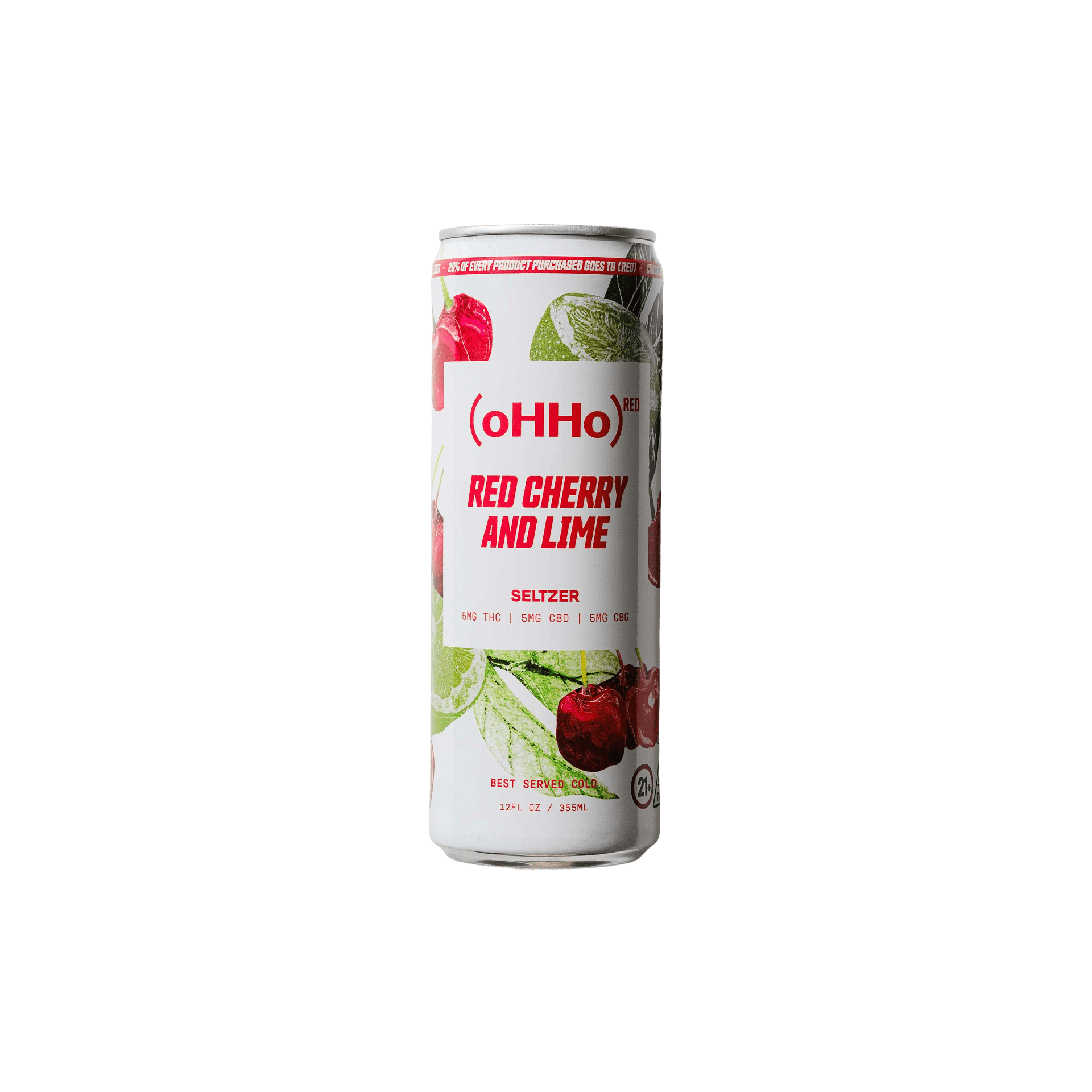 oHHo Cherry and Lime Infused Seltzer - 5mg 4pk - Buzz by Boisson