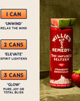 Willie's Remedy+ 10mg Strawberry Watermelon THC Infused Seltzer (12-pack)