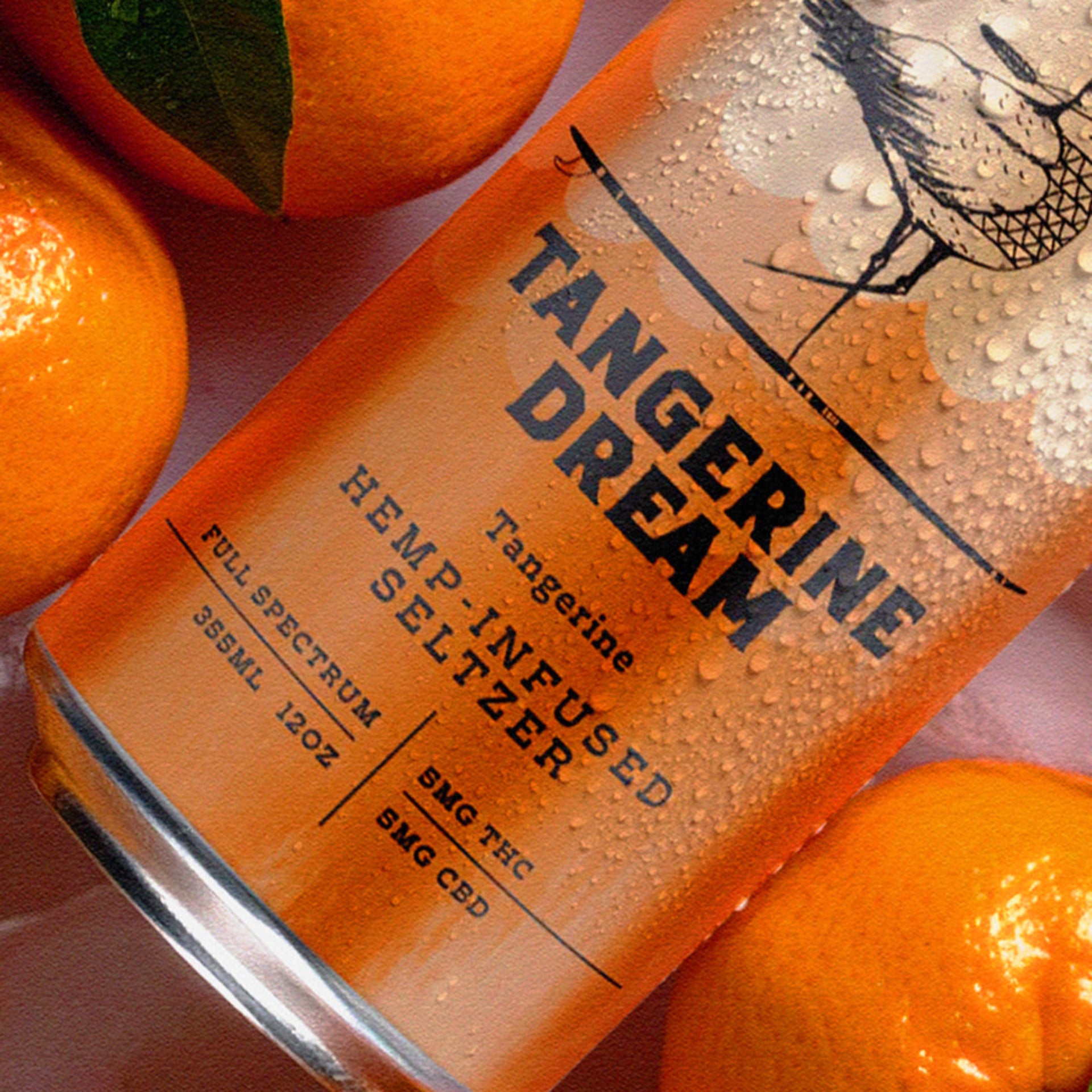 Nantucket Longbird - Tangerine Hemp Infused Seltzer - 12oz 4pk Can