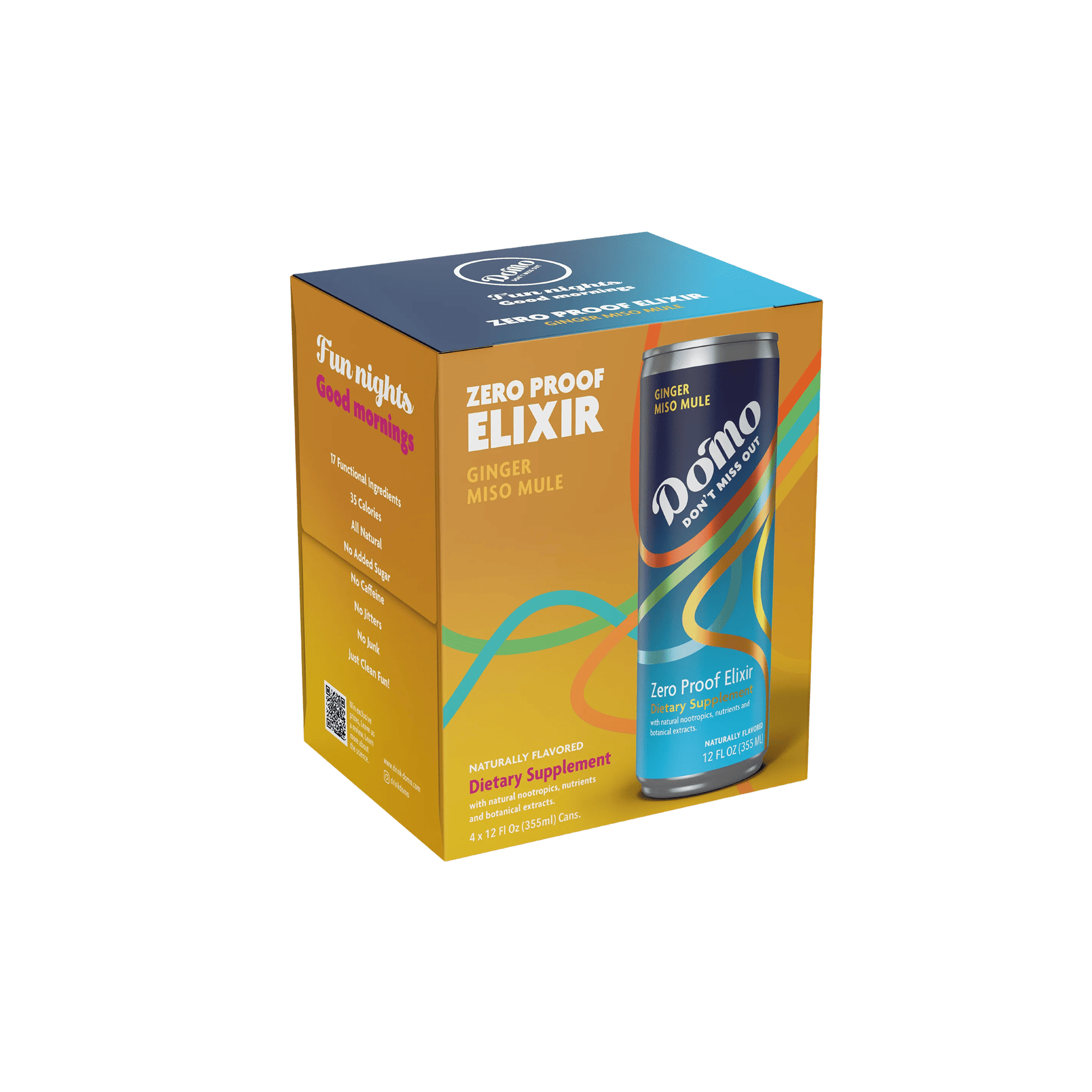 Do'Mo - Ginger Miso Mule - Functional Beverage - 4pk 12oz can - Buzz by Boisson