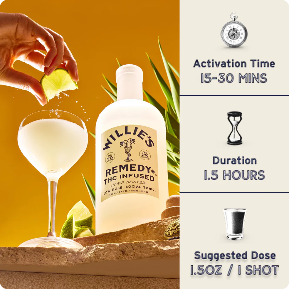 Willie's Remedy+ 5mg Low Dose 750ml Bottle