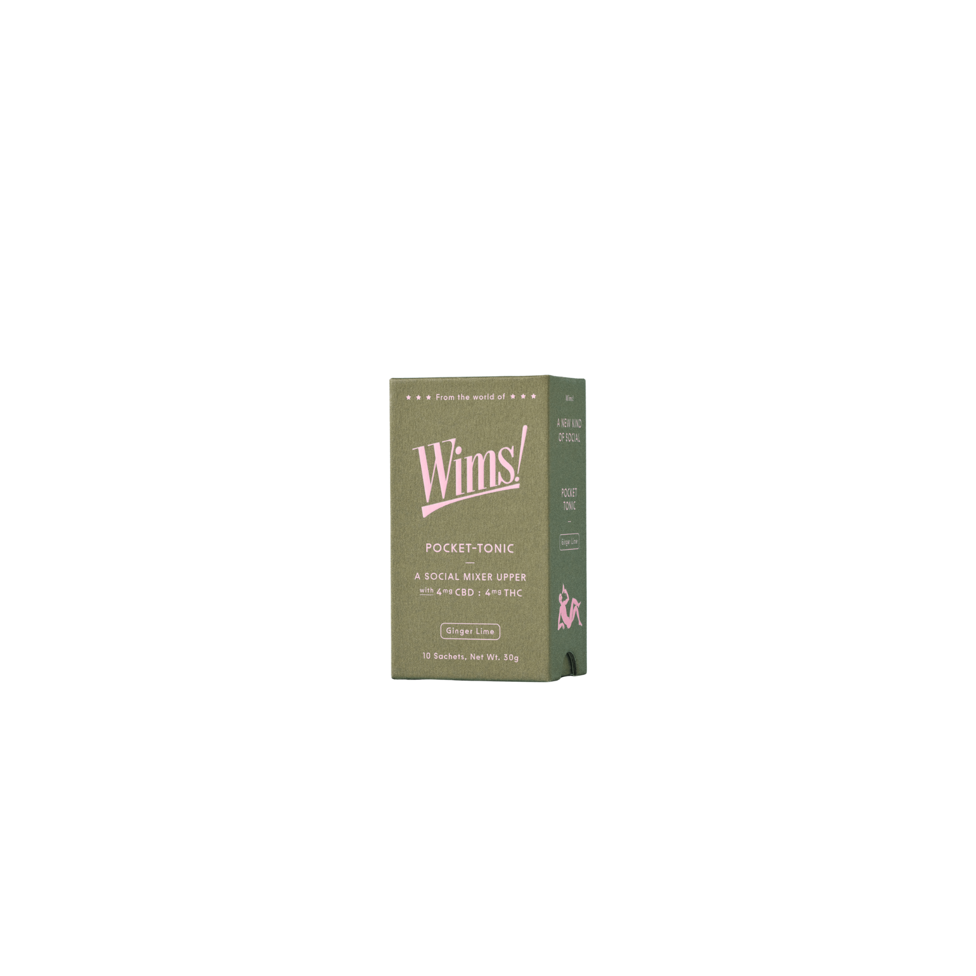 Wims Ginger Lime Pocket - Tonic™ - 10 Count Box - Buzz by Boisson