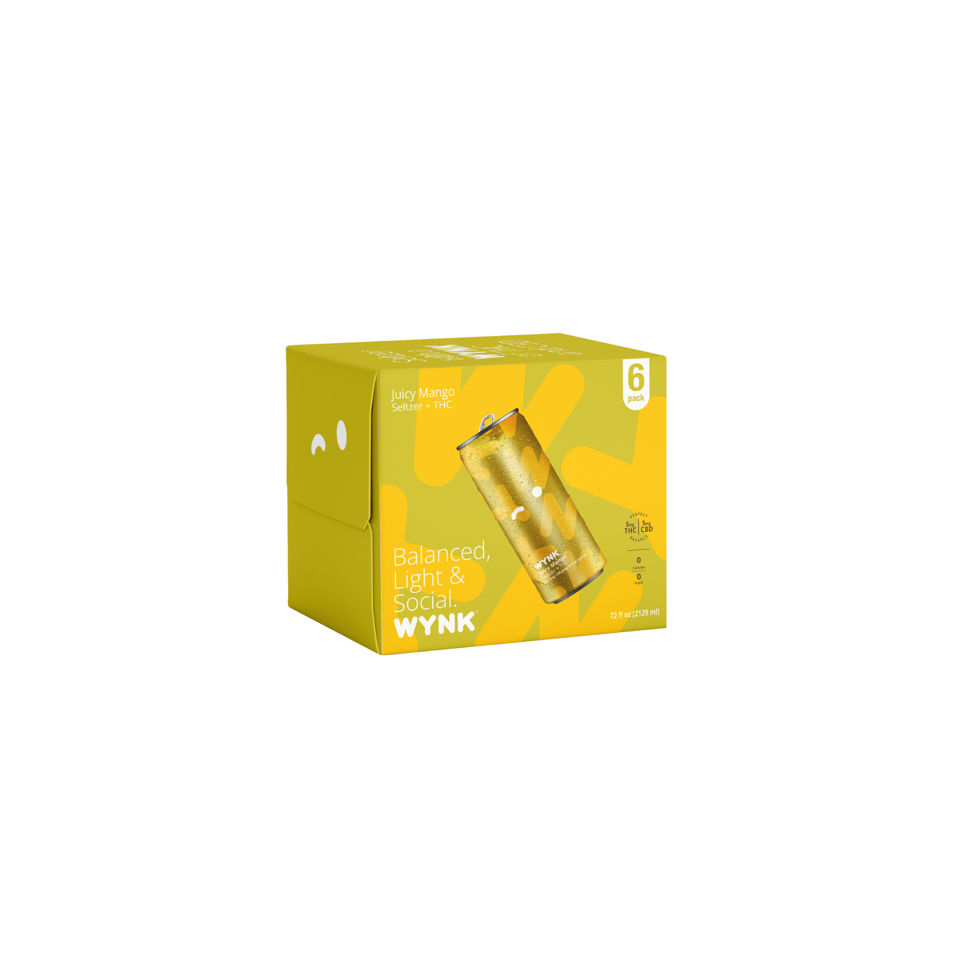 Wynk - Juicy Mango - 5mg THC Seltzer - 6pk