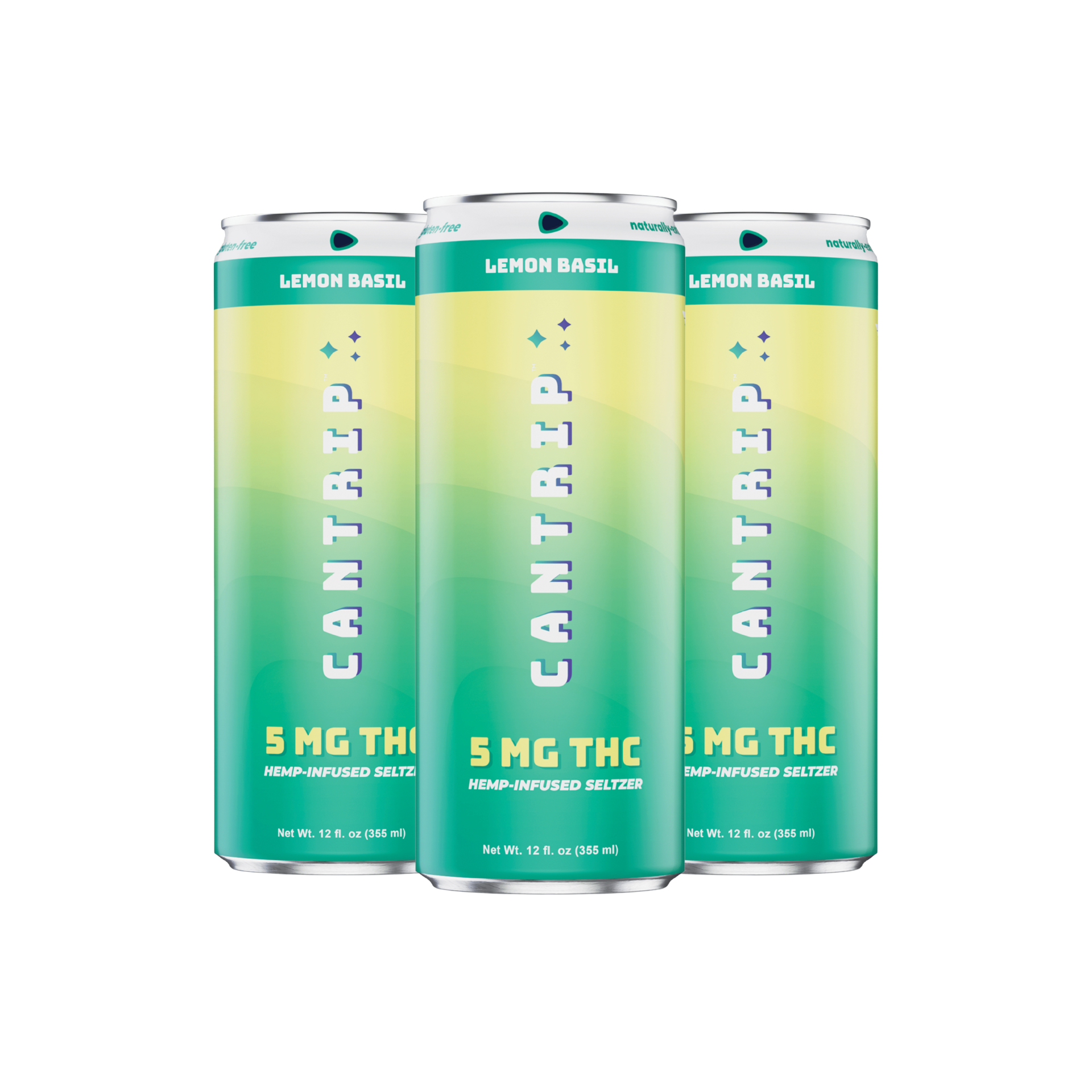 Cantrip Lemon Basil - 5mg - 4 Pack cans