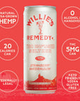 Willie's Remedy+ 5mg Strawberry Watermelon THC Infused Seltzer (12-pack)