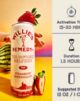 Willie's Remedy+ 5mg Strawberry Watermelon THC Infused Seltzer (12-pack)