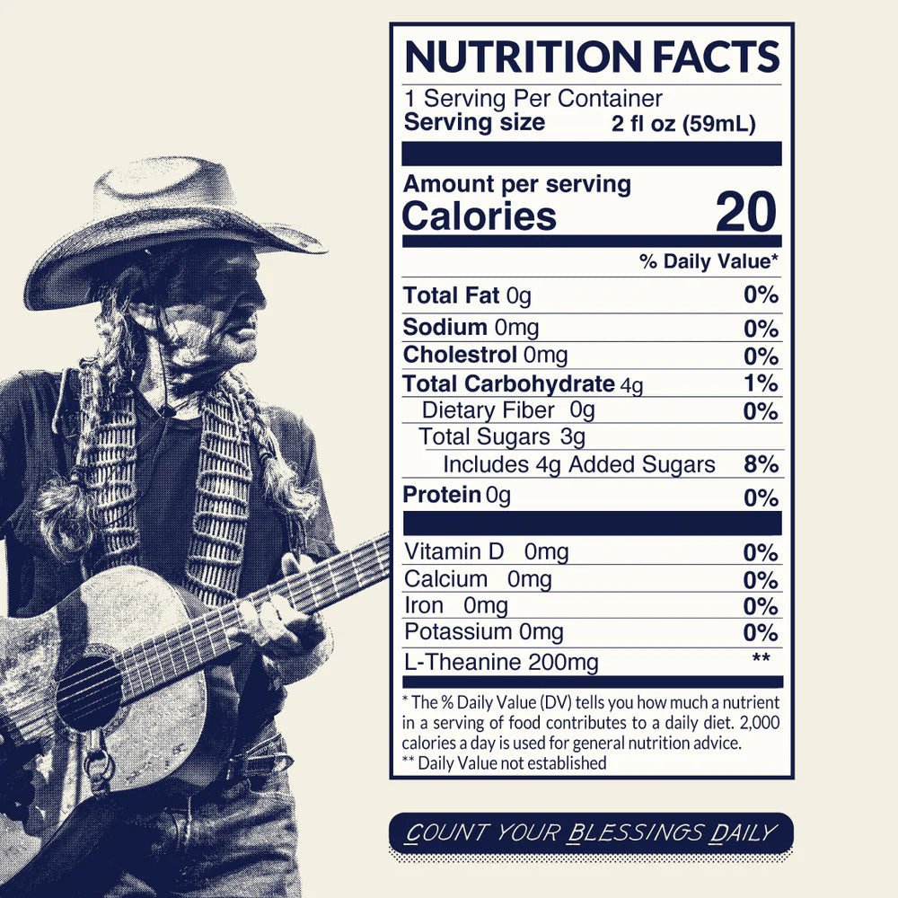 Willie's Remedy+ 10mg THC Infused Social Tonic (50mL shots) 24-pack