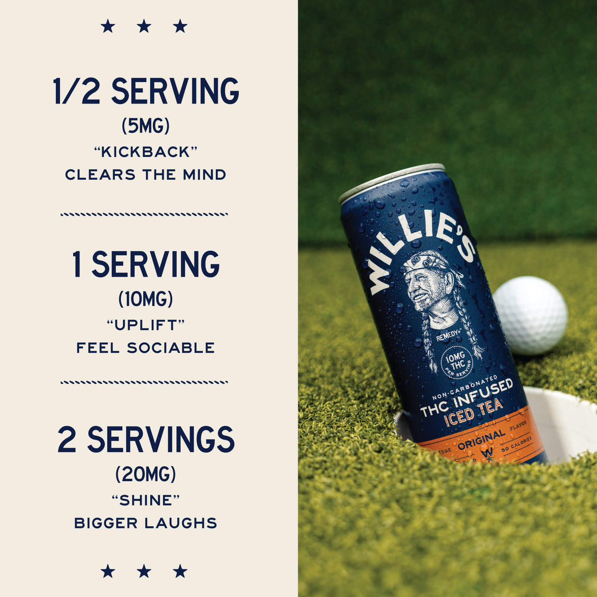 Willie's Remedy THC Infused Iced Tea 10mg Serving Size