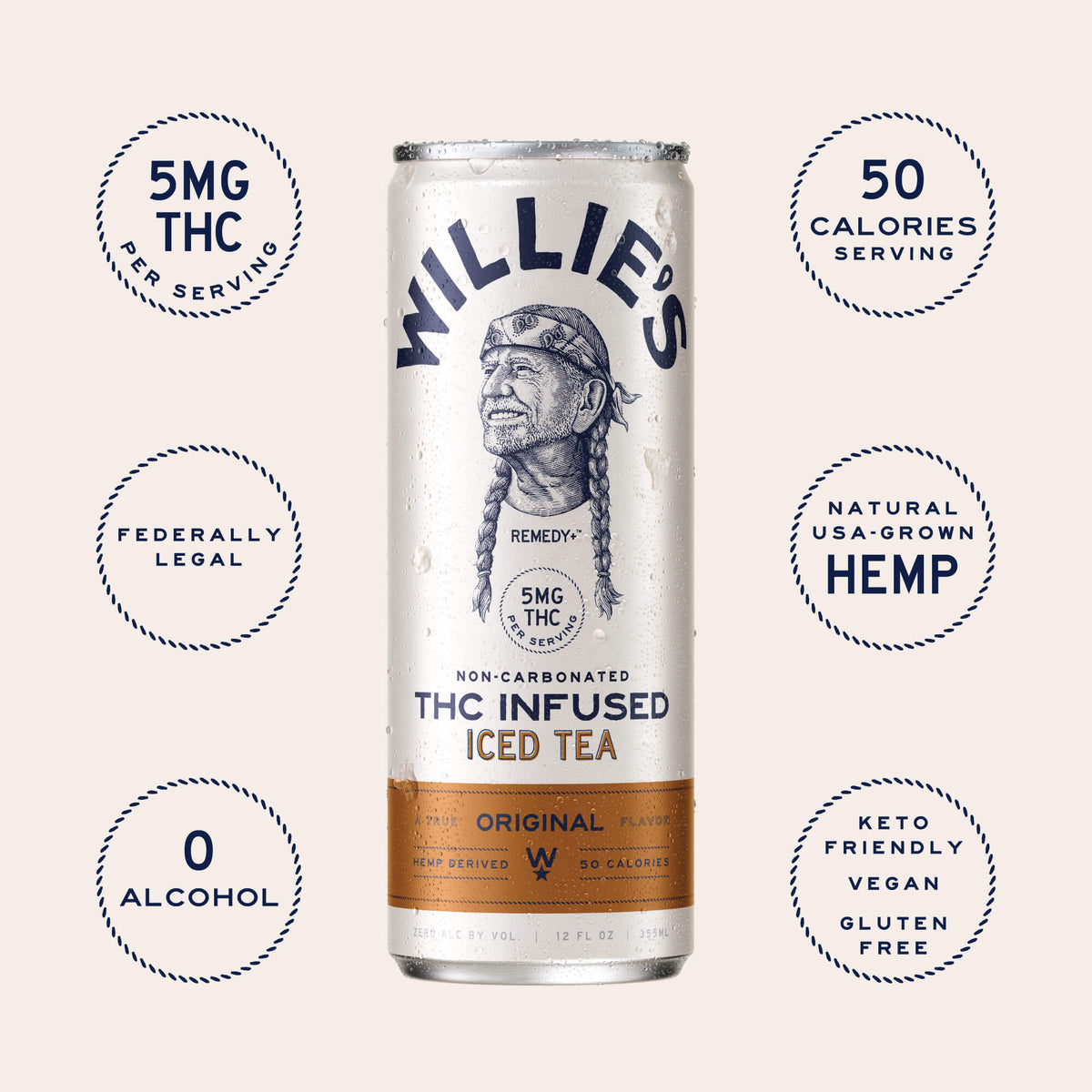 Willie's Remedy THC Infused Iced Tea 5mg
