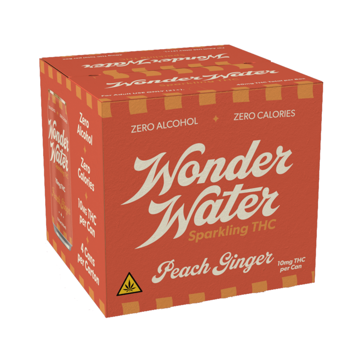 Wonder Water 10mg Sparkling THC Peach Ginger