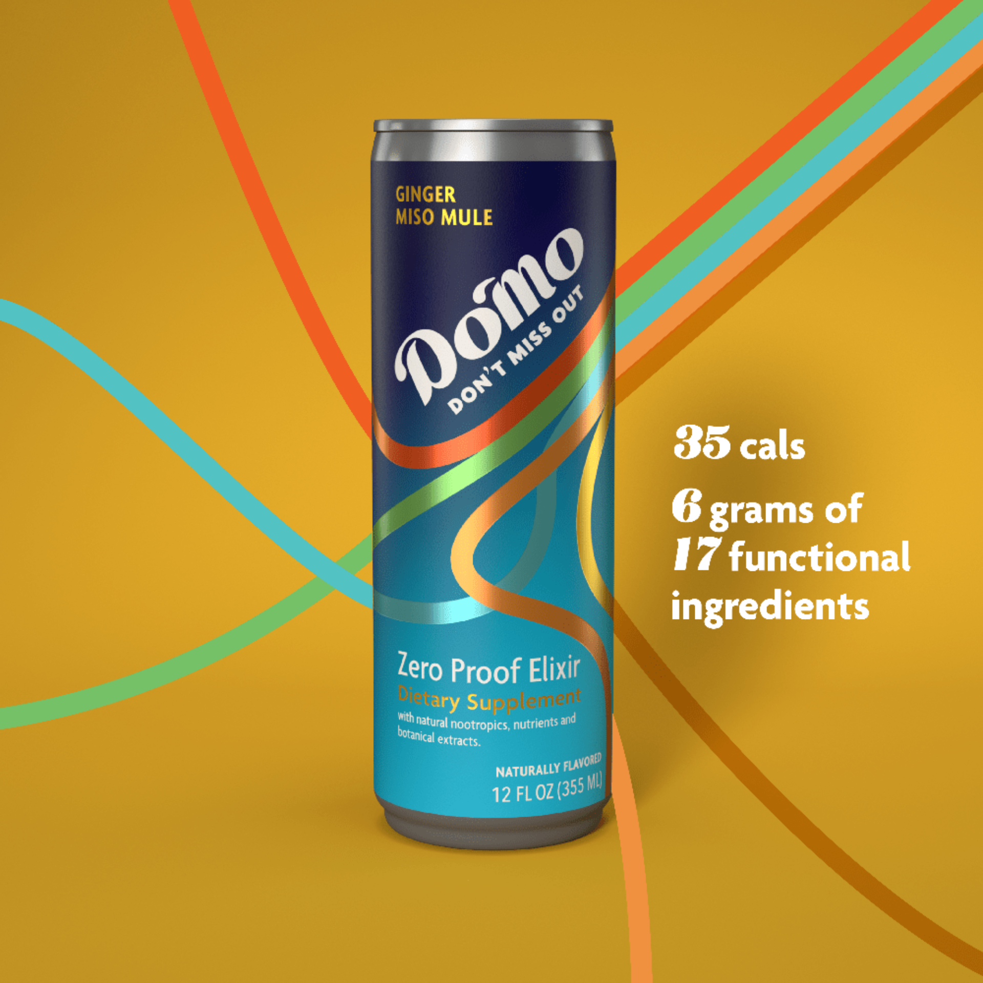 Do'Mo - Ginger Miso Mule - Functional Beverage - 12oz - Buzz by Boisson