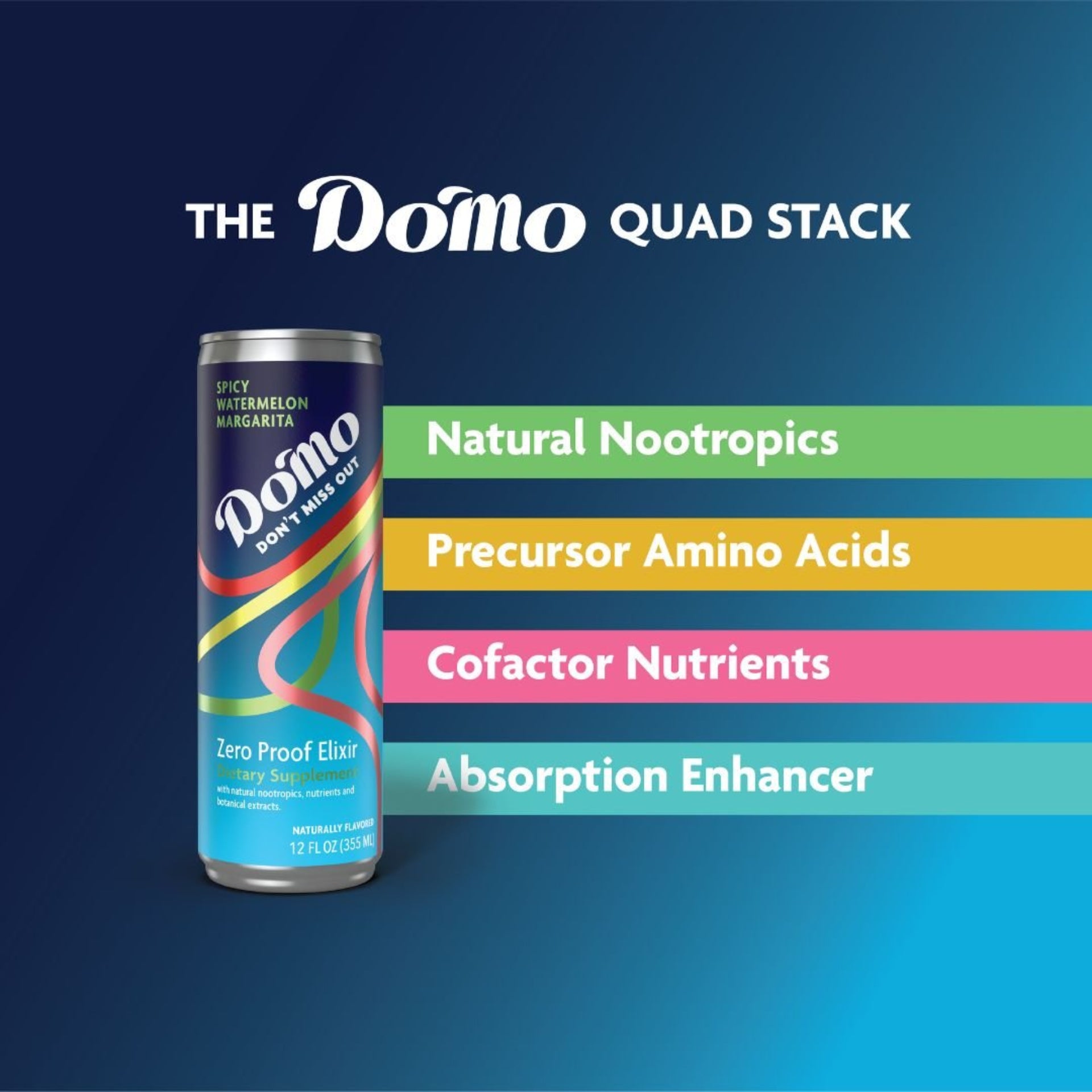 Do'Mo - Spicy Watermelon Margarita - Functional Beverage - 12oz - Buzz by Boisson