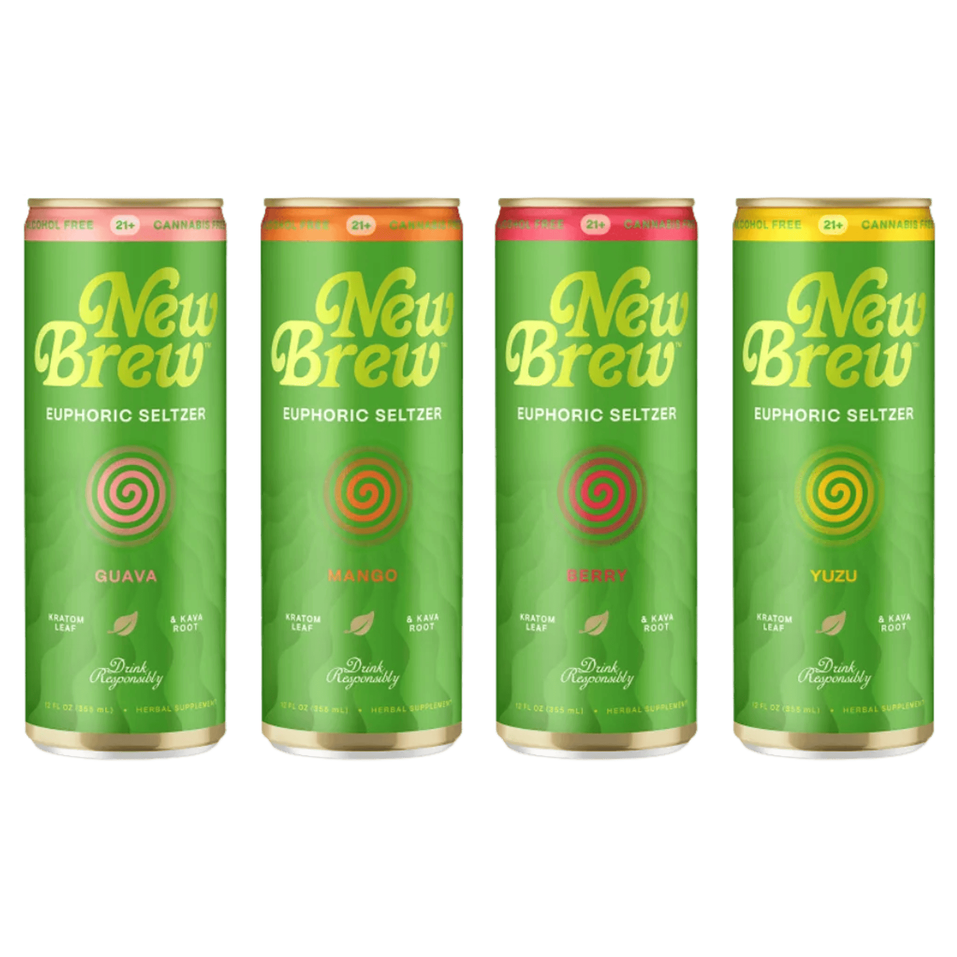 New Brew Euphoric Seltzer Variety 4pk