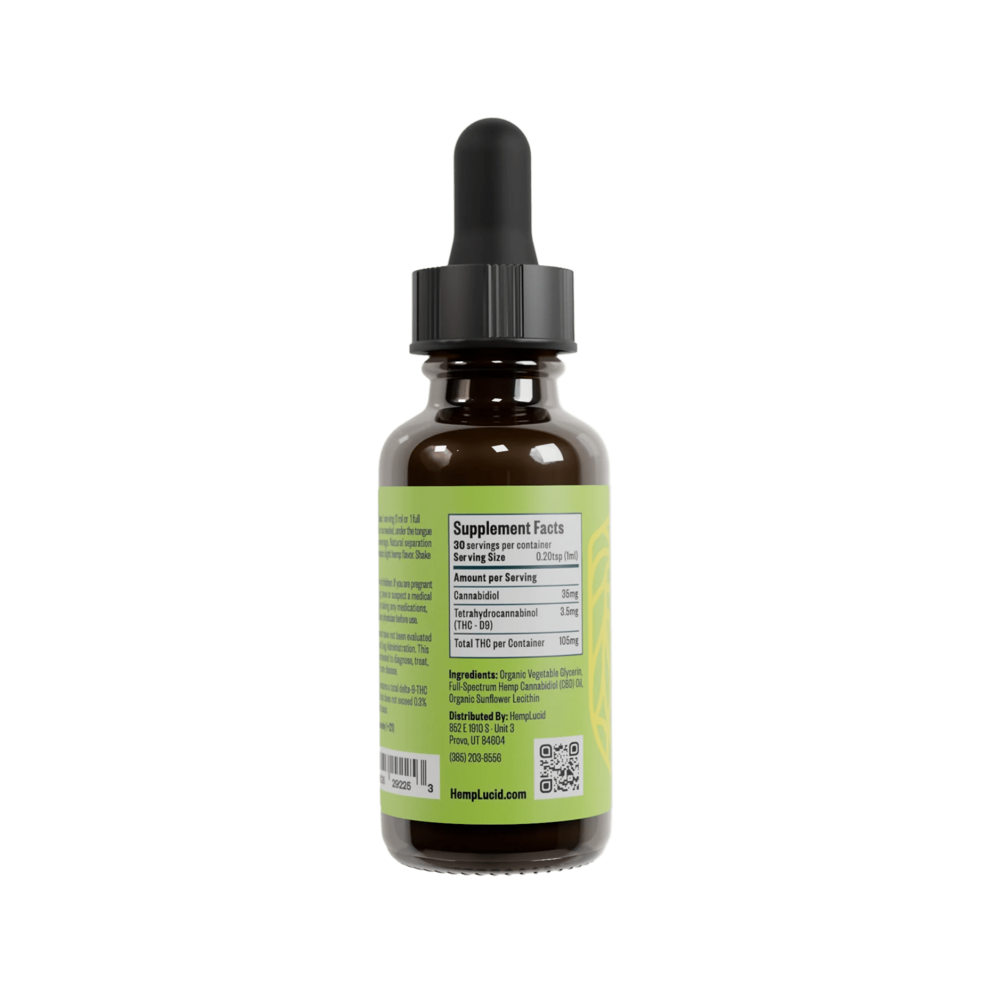 HempLucid - Delta 9 THC Beverage Enhancer - Natural Flavor - 30ml Bottle - 3.5MG - Buzz by Boisson