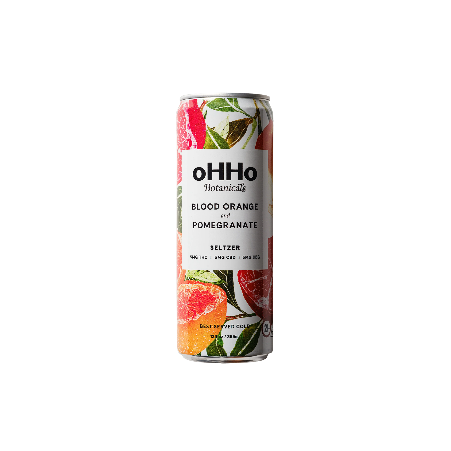 oHHo Blood Orange and Pomegranate 5mg THC seltzer