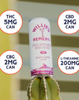 Willie's Remedy+ 5mg Black Cherry Lime THC Infused Seltzer (24-pack)