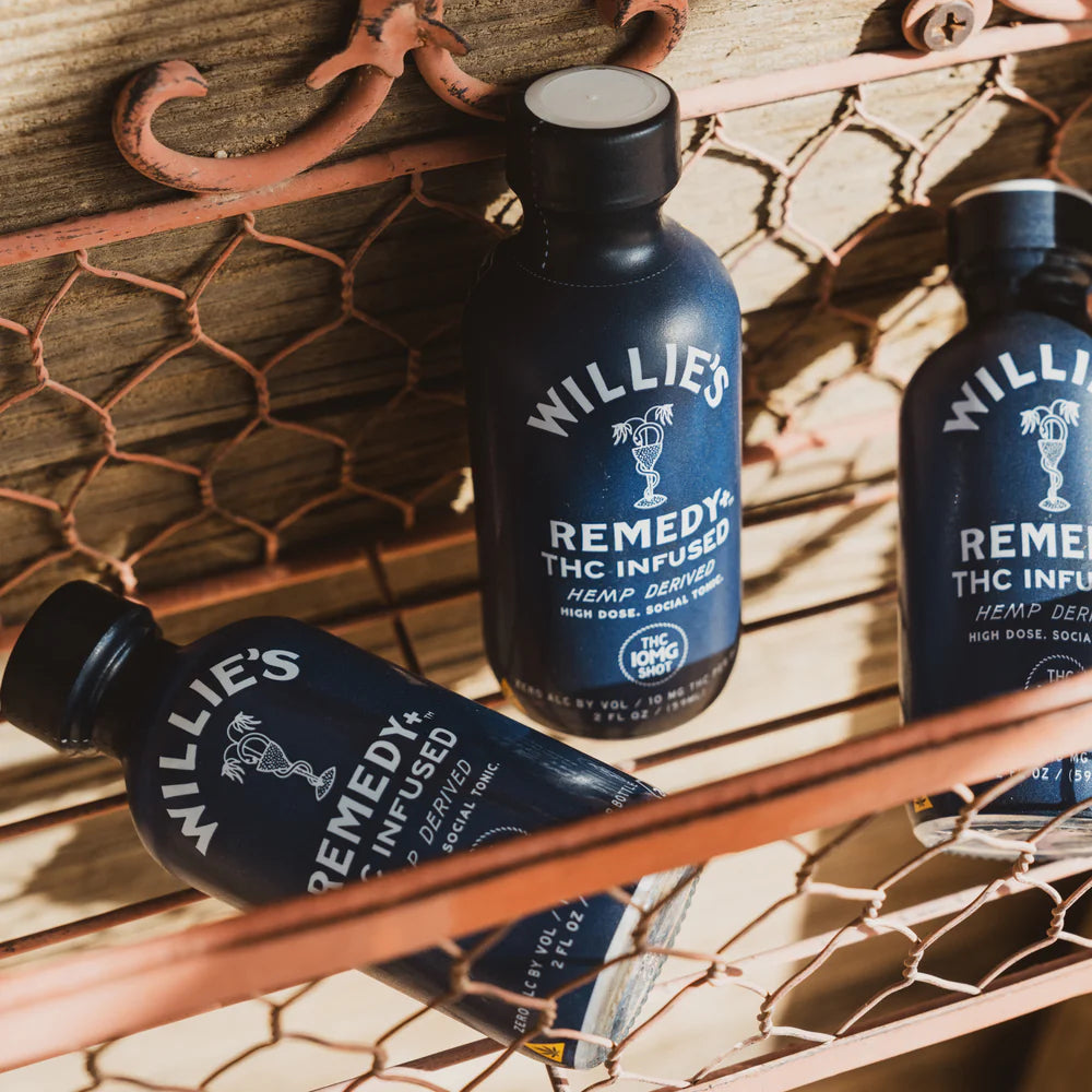 Willie's Remedy+ 10mg THC Infused Social Tonic (50mL shots) 24-pack