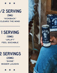 Willie's Remedy THC Infused Willie's & Soda Original serving size