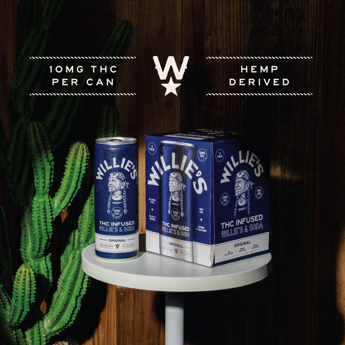 Willie's Remedy THC Infused Willie's &amp; Soda Original 4-pack