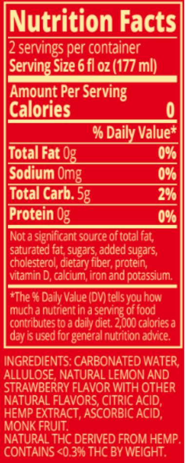 Wynk - Strawberry Lemonade - 10mg THC Seltzer - 4pk - Buzz by Boisson